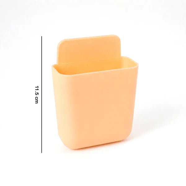 Wall Mounted Storage Pocket – Multipurpose Plastic Organizer for Remote, Phone & Keys